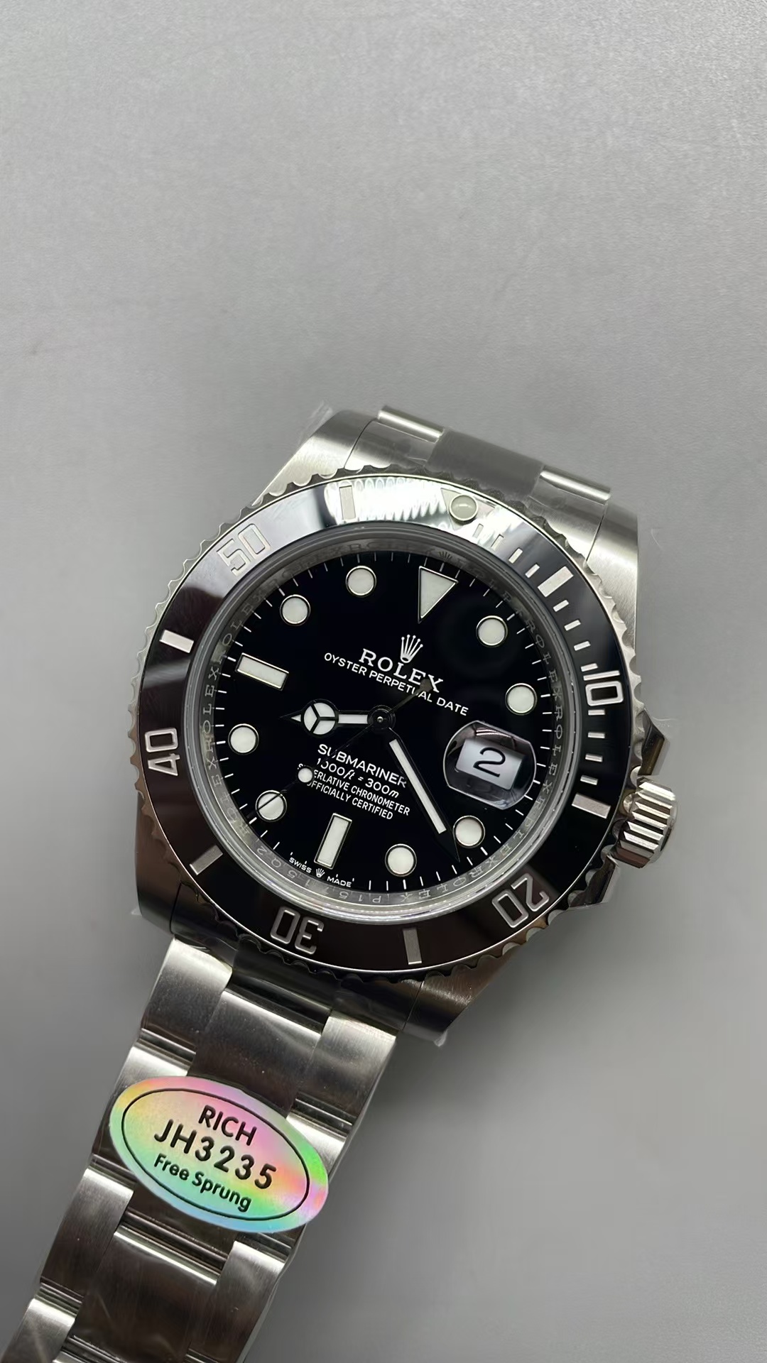 RF Submariner 126610LN Free Sprung detail 1