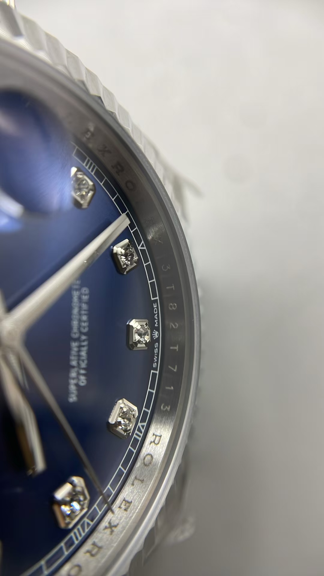 QF Rolex Datejust 126334 Blue detail 7